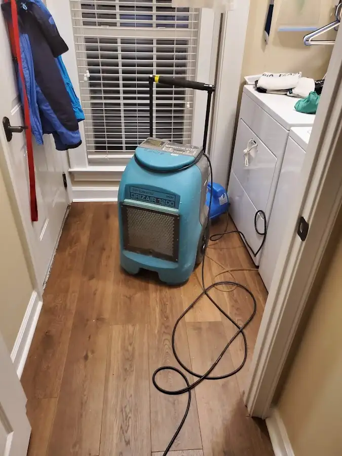 Commercial dehumidifier deployed for Flood Damage Cleanup in Glasgow